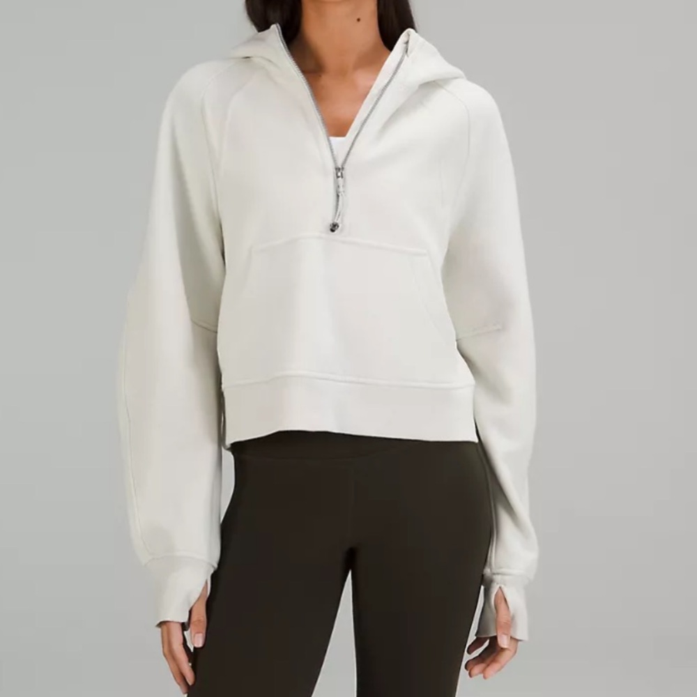 lululemon athletica Ivory Half-Zip Hoodie